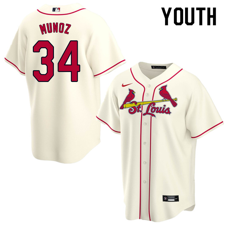 Nike Youth #34 Yairo Munoz St.Louis Cardinals Baseball Jerseys Sale-Cream